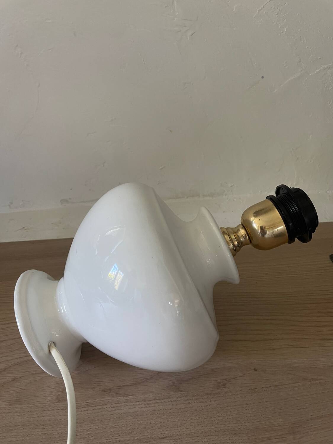 Vintage glazed ceramic lamp