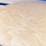 Vintage hidden bar coffee table by Paul michel in ash wood, 1970s