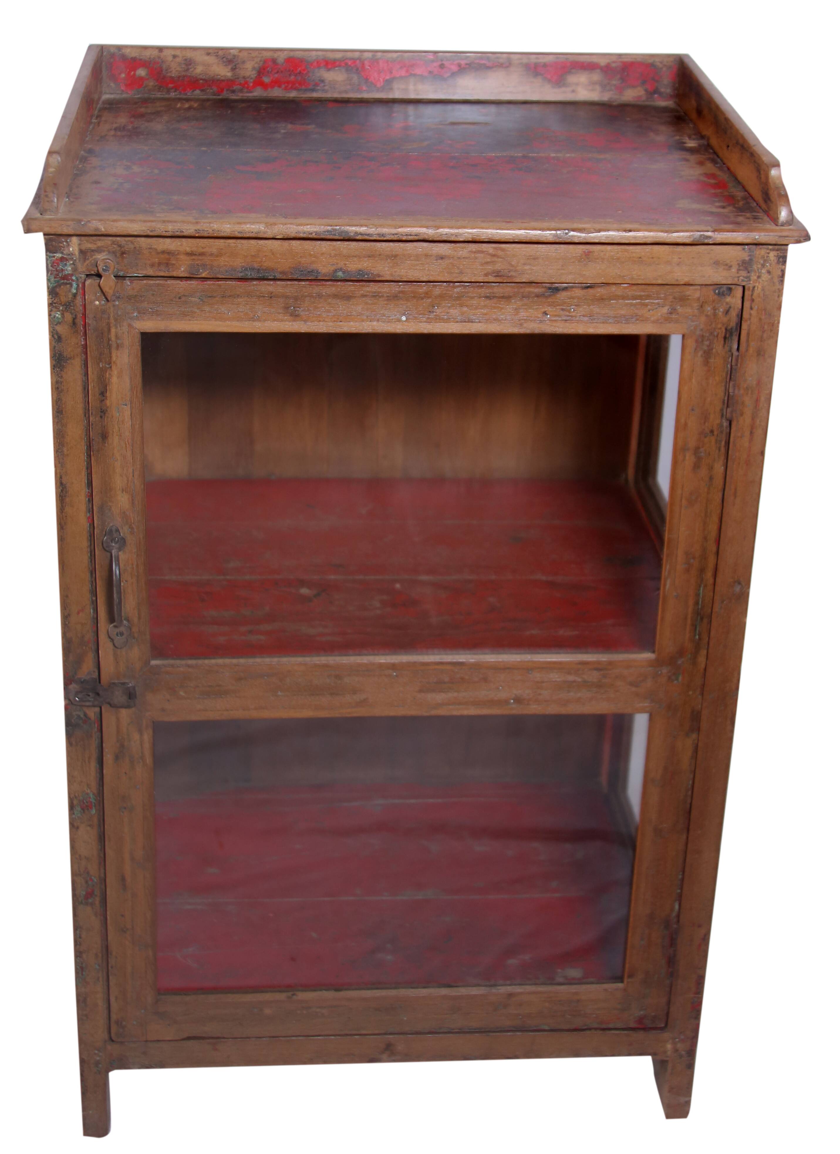 Teak display cabinet