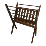 Folding magazine holder wood