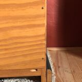 Professional style furniture, matt black raw wood chest of drawers