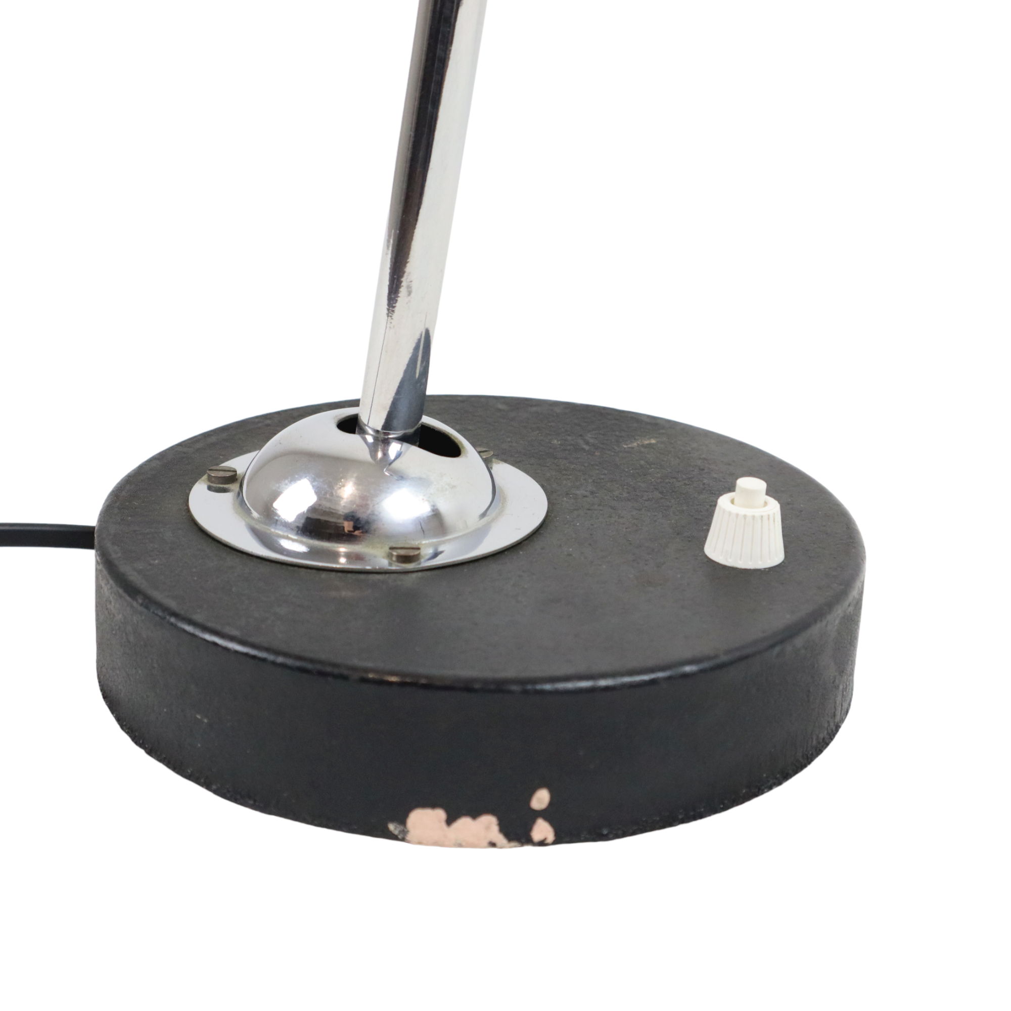 Desk lamp black industrial chrome metal ball joint bauhaus 47cm