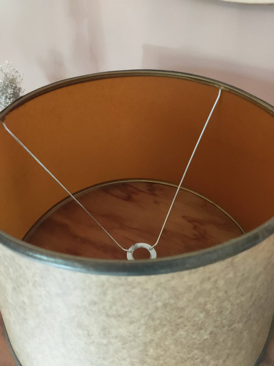 Le Tanneur leather and brass desk lamp