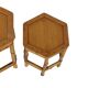 Vintage Set of 3 Bamboo and Rattan Side Tables / Nesting Tables – Boho Styl