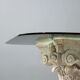 Small antique table in glass and stoneware, Italy, 20th century.