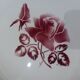Vintage round hollow dish from Digoin Sarreguemines, Michel model 231109