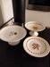 Set of 3 old earthenware fruit bowls from Saint Amand