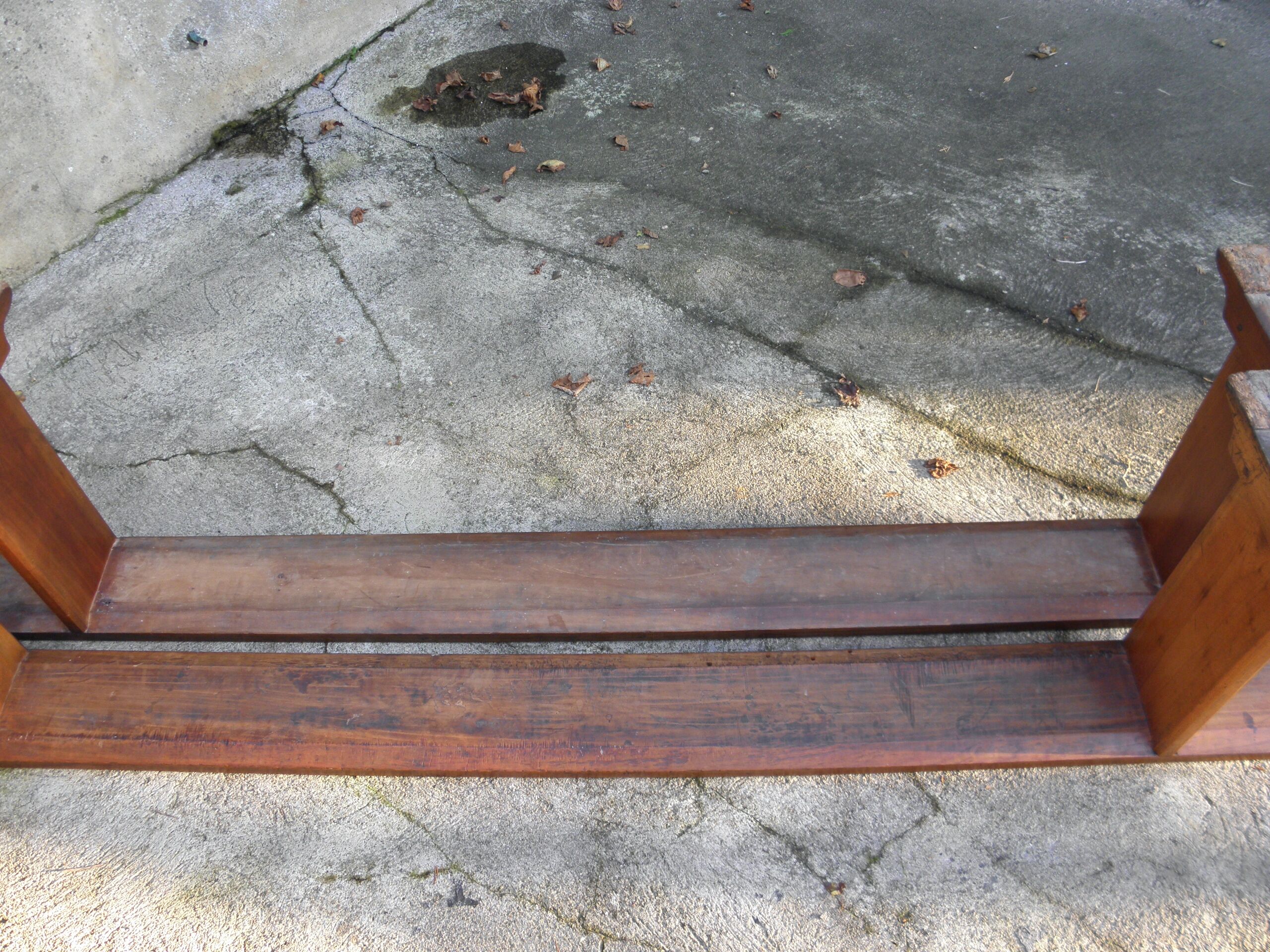 Pair of benches in cherry 220 cm