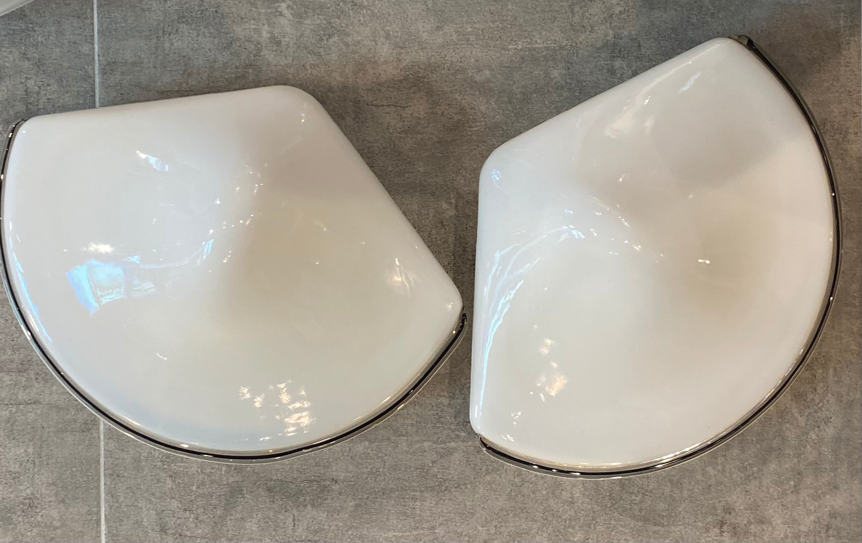 Paire d'appliques en verre de Murano années 70