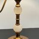 Vintage marble and velvet metal lamp