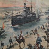 The Baltic squadron crosses the Suez Canal in 1904
