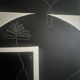 Large contemporary painting unique piece mixed media signed Hubert Mardi