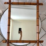 barber mirror style bamboo XXth