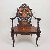 Fauteuil 19ème siècle de style "Forêt Noire"