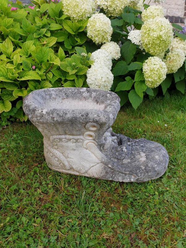 Jardinière chaussure pot de fleurs vintage
