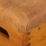 Vaulting Box as Shoe Cabinet, Bench on Wheels