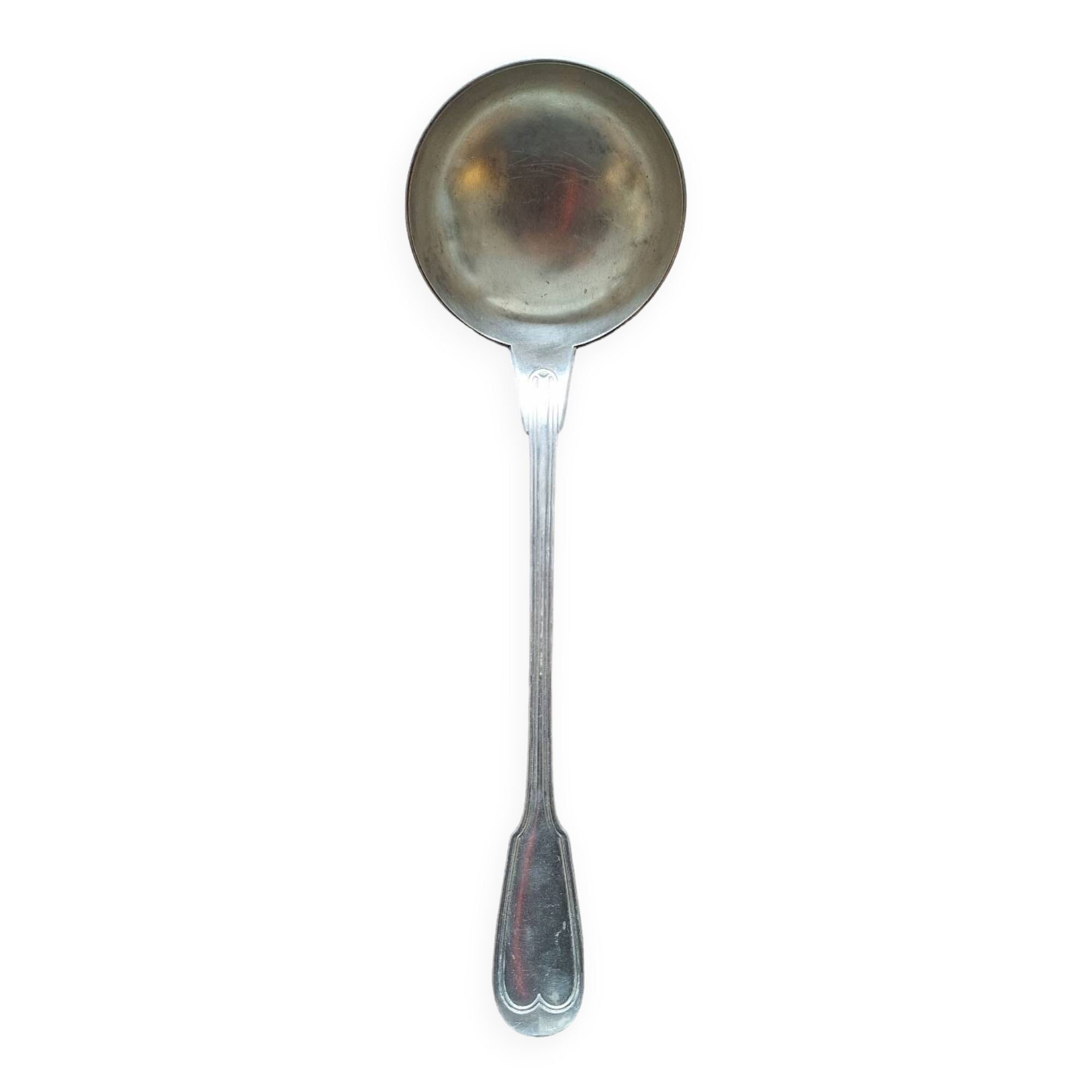 Christofle monogrammed silver-plated ladle