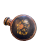Indian painted metal jar