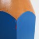 Lamp foot pencil solid wood vintage blue 80s