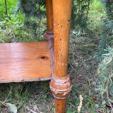 Bamboo and marble bedside table