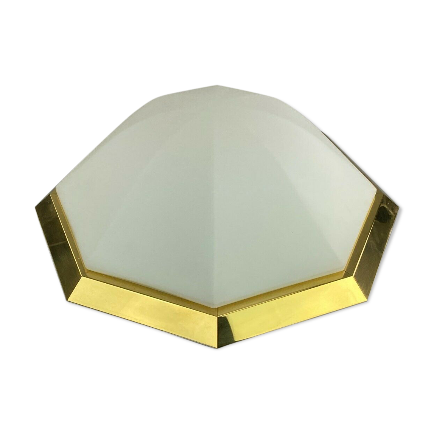 70s Limburg Glashütte Plafoniere ceiling lamp glass space design lamp 70s