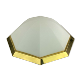 70s Limburg Glashütte Plafoniere ceiling lamp glass space design lamp 70s