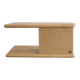 Side table signed by Jean-Claude Mahey, speckled beige wood and resin.