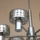 Lustre 6 lumière 1970 métal chromé