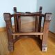 Armchair Curule Dagobert wood and rattan canning