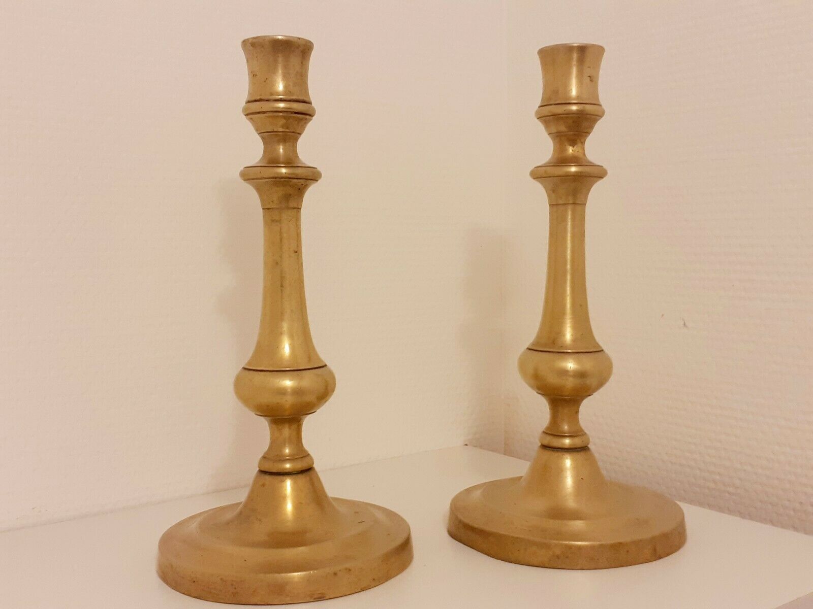 Old golden candles-candelabra bronze