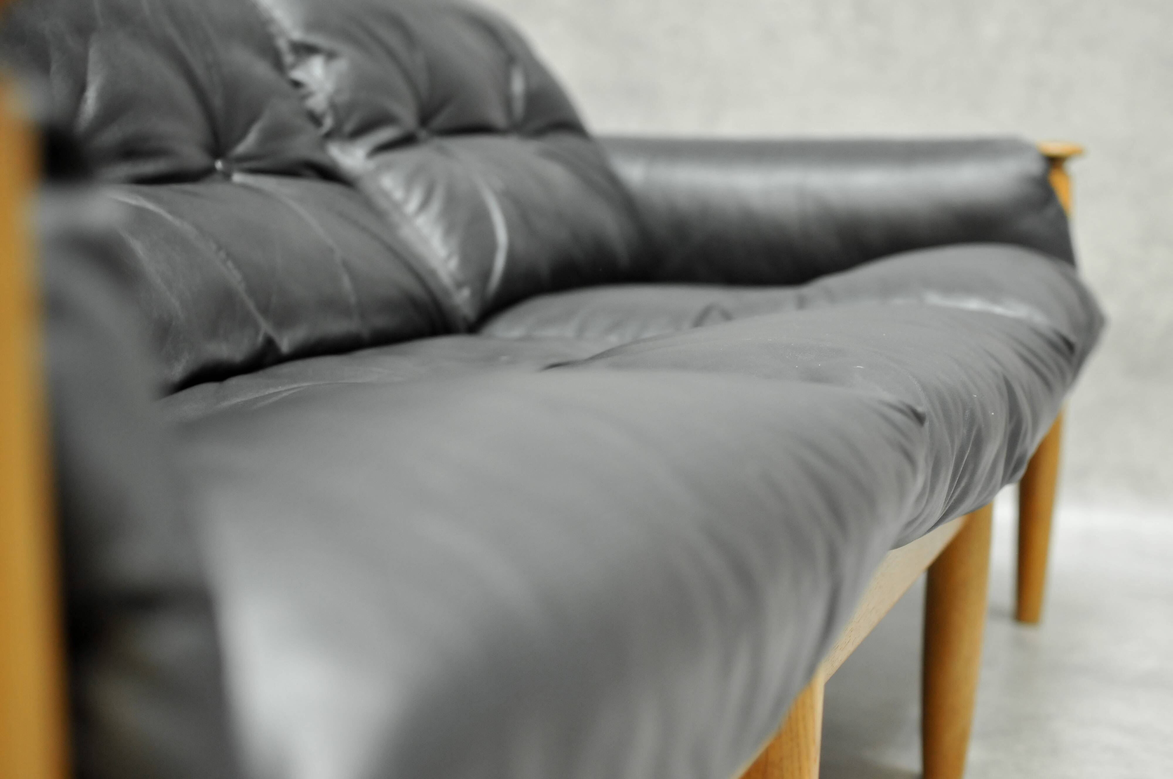 Leather vintage 3 seater sofa