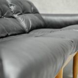 Leather vintage 3 seater sofa