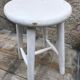 Vintage painted wood stool