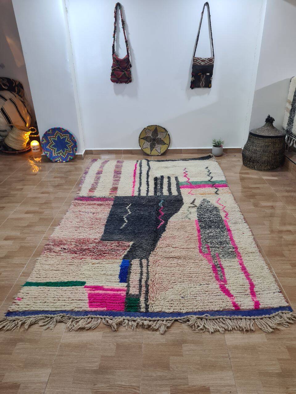 Mrirt handmade wool Berber rug 250 X 150 CM