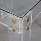 1970s Pair of lucite side tables by iTRE, Italy