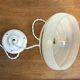Vintage white and gold glass lampshade suspension