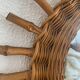 Vintage mirror 1960 sun bamboo rattan wicker