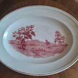 Plat ovale en porcelaine Segovia