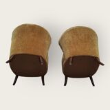 Two Mid Century cocktail chairs