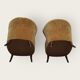 Two Mid Century cocktail chairs