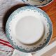 Lot de 6 assiettes plates terre de fer dépareillées