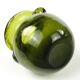 Modernist vase, olive glass, designed by J. Słuczan-Orkusz, Poland, 1970s