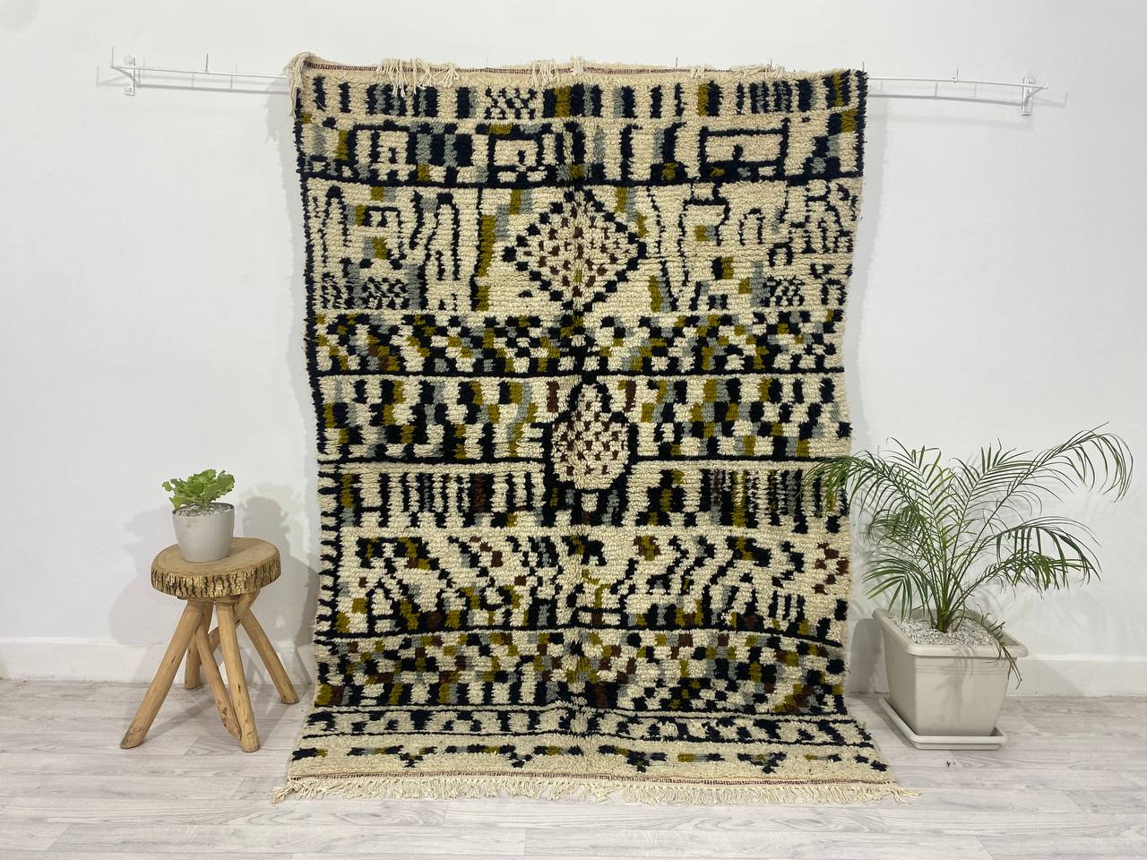 Berber carpet marocain handmade 218 X 154 CM