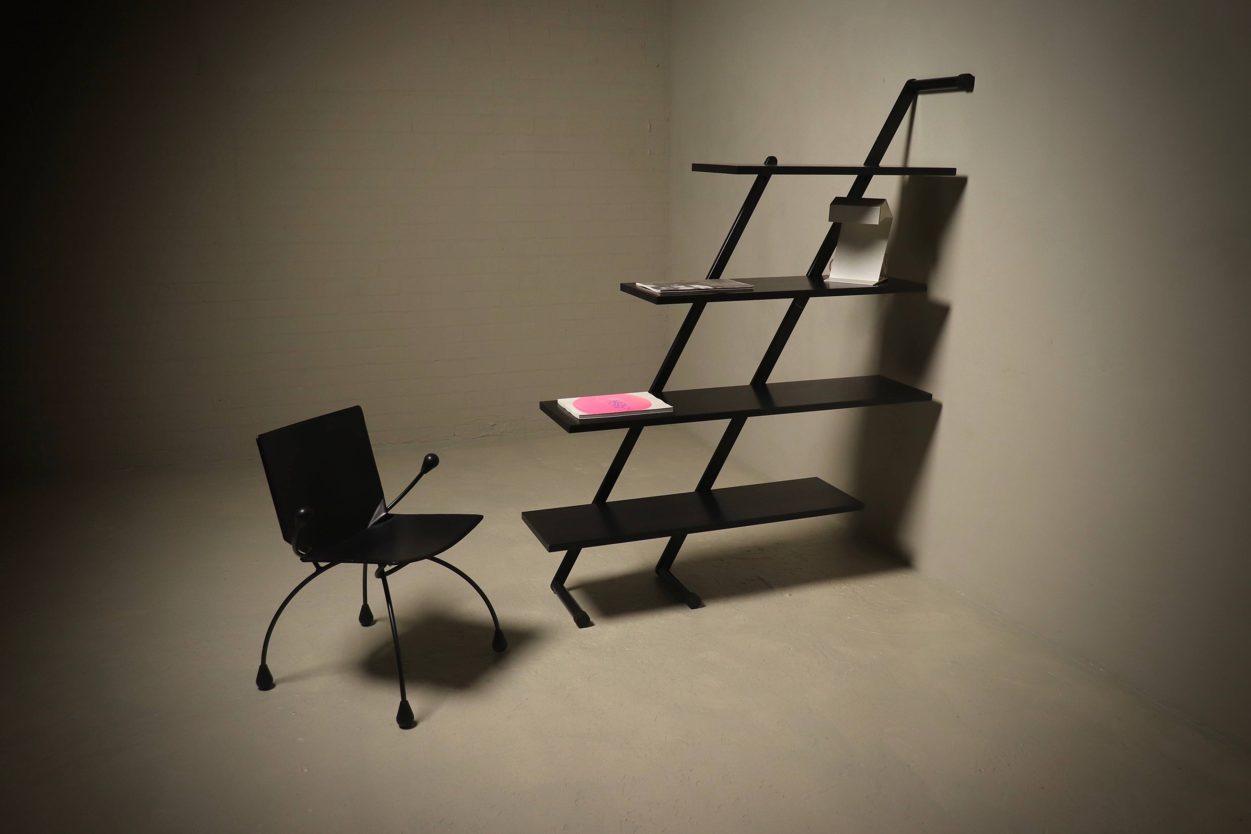 Postmodern Freestanding shelving Unit by Interlübke Germany 1980s