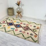 Handmade Moroccan Berber carpet 244 x 138 CM