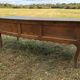 Antique Louis XV paneled table with 3 front drawers in solid cherry wood
