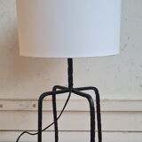 Brutalist wrought iron lamp
