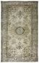 Vintage Turkish Carpet Medallion Beige Green 314 x 188 cm