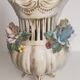 Antique ceramic pot-pourri vase with relief floral decoration.