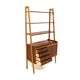 Scandinavian teak bookcase chest of drawers, Sweden, 1960